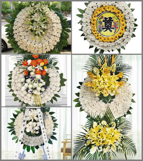广东梅州市丰顺县留隍镇富足村花圈速递